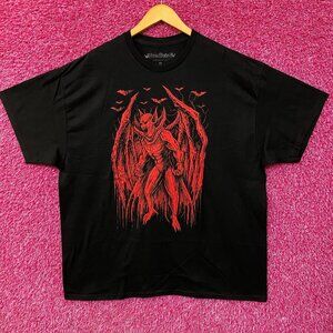 Vampire Freaks Jersey Devil Graphic Design T-Shirt Large